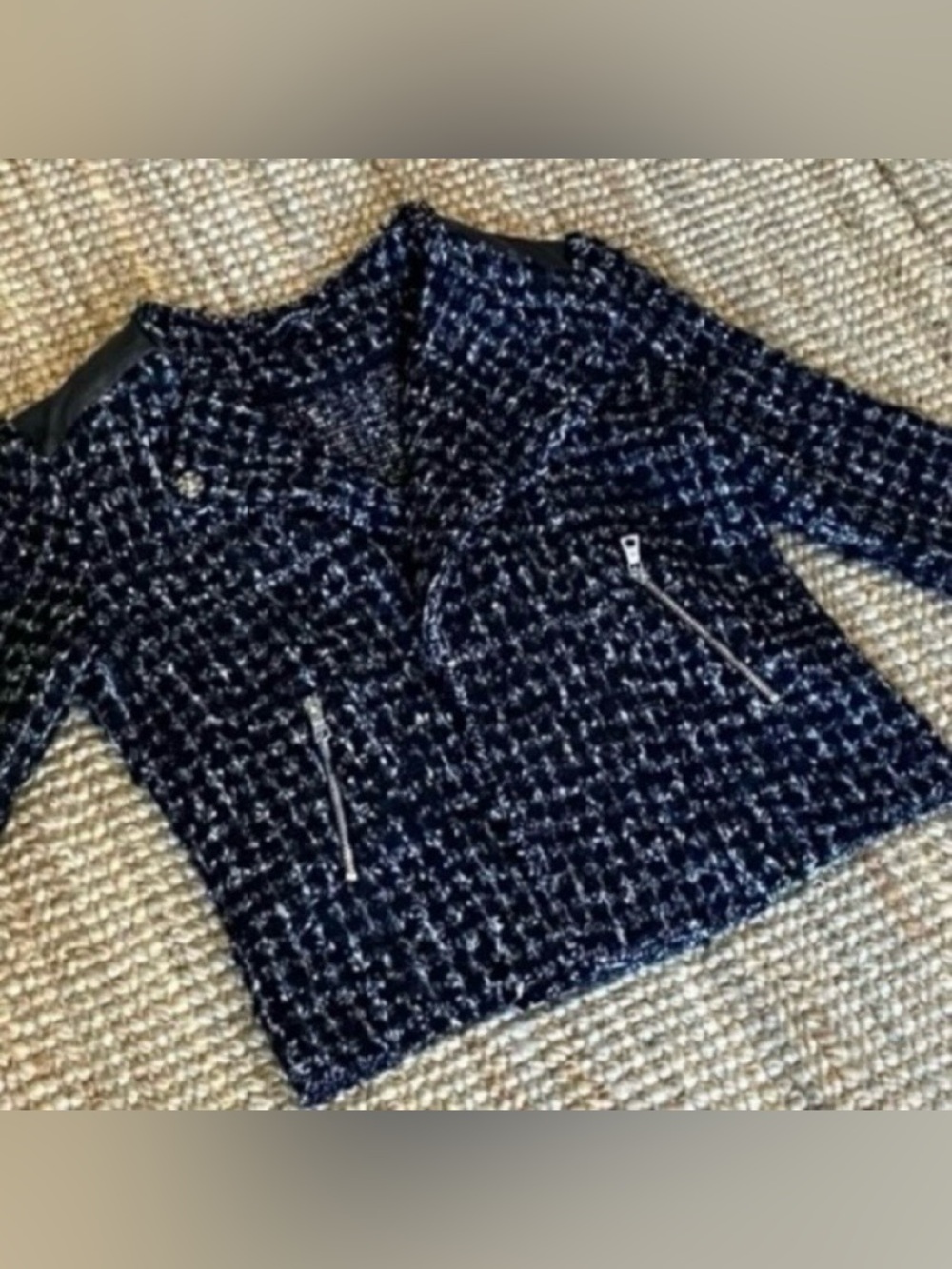Generation Love - Tweed Jacket - Leather Trimmed - Size Small - NWT